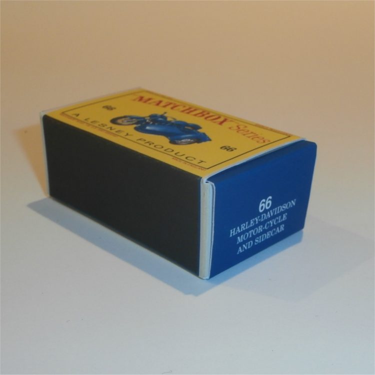 Matchbox Lesney 66b Harley-Davidson Motor Cycle Blue Empty D Style Repro Box - Image 2