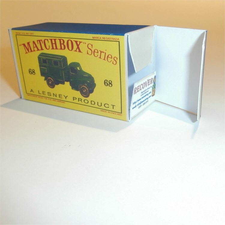 Matchbox Lesney 68a Austin Military Radio Van Empty D Style Repro Box - Image 4