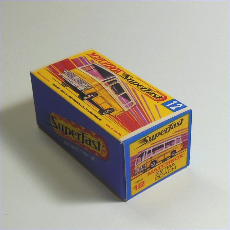 Matchbox Lesney Superfast 12e Setra Coach Bus G Style Repro Box - Image 2