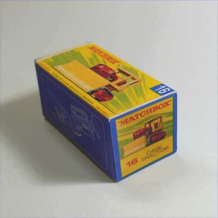 Matchbox Lesney Superfast 16d Case Grader Tractor G Style Repro Box - Image 2