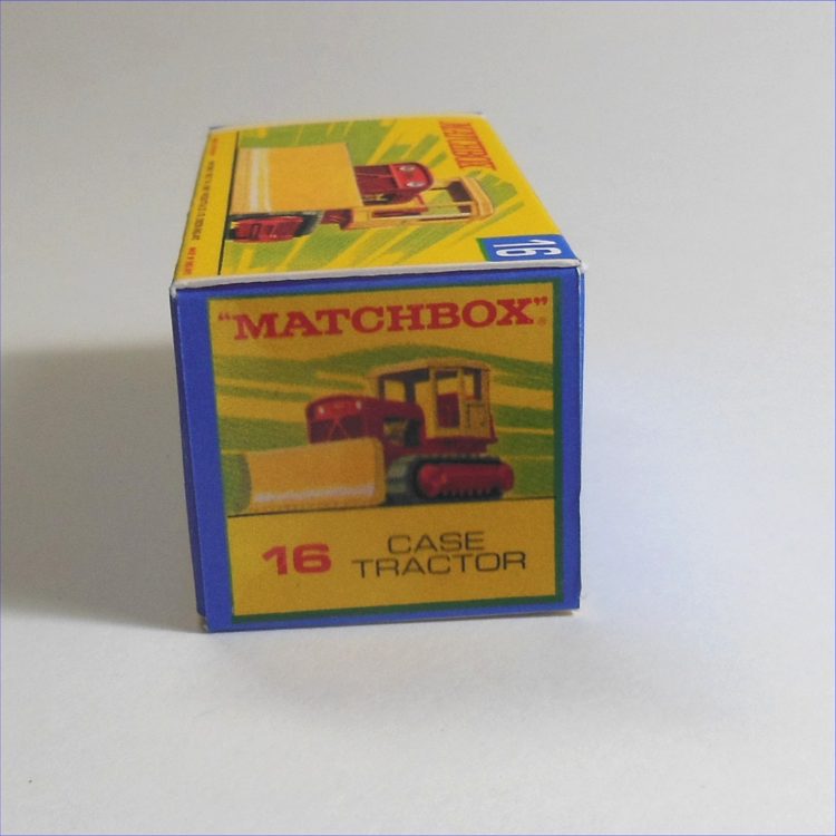 Matchbox Lesney Superfast 16d Case Grader Tractor G Style Repro Box - Image 3
