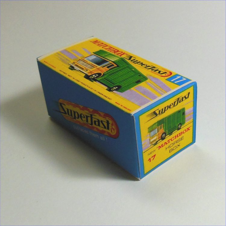 Matchbox Lesney Superfast 17e AEC Horse Box G Style Repro Box - Image 2