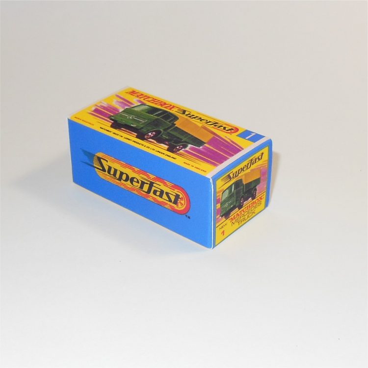 Matchbox Lesney Superfast  1e2 Mercedes Military Truck G Style Custom Box - Image 2