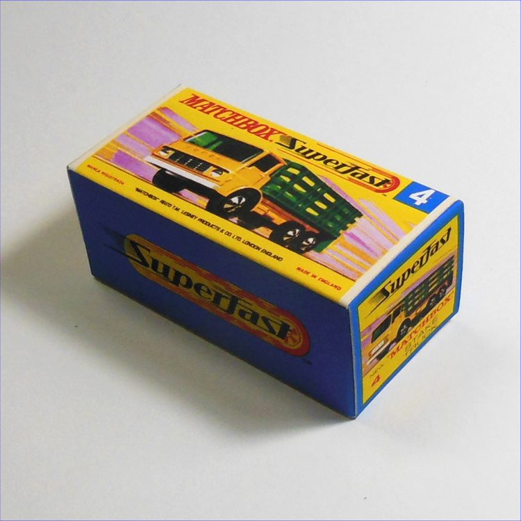 Matchbox Lesney Superfast  4e Dodge Stake Truck G Style Repro Box - Image 2