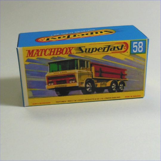 Matchbox Lesney Superfast 58d DAF Girder Truck G Style Repro Box