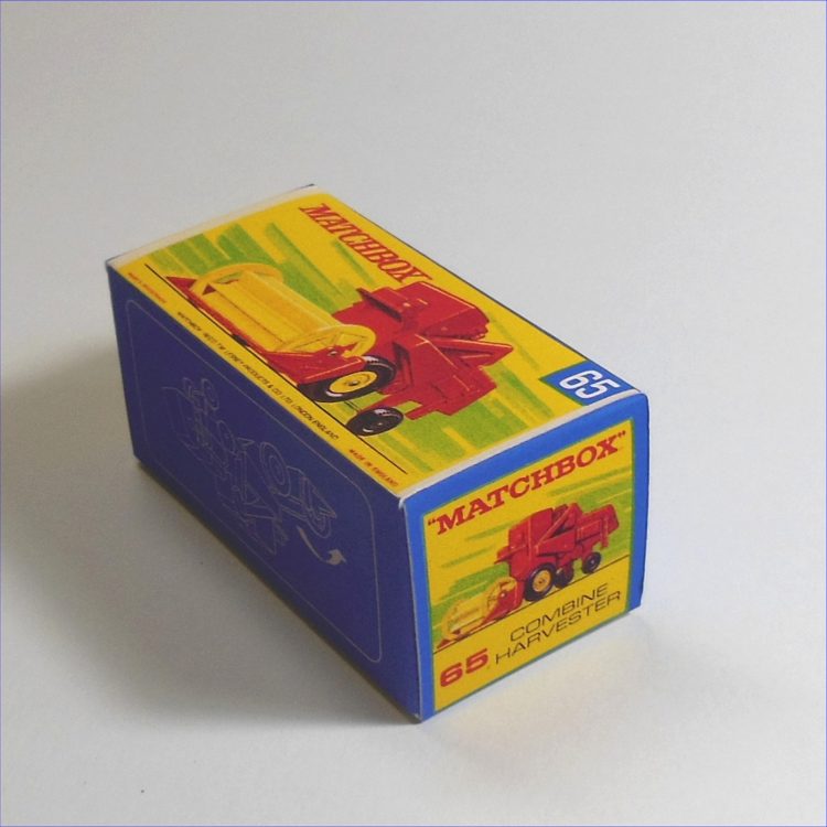 Matchbox Lesney Superfast 65c Combine Harvester G Style Repro Box - Image 2