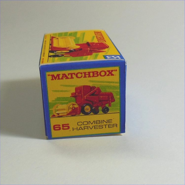 Matchbox Lesney Superfast 65c Combine Harvester G Style Repro Box - Image 3