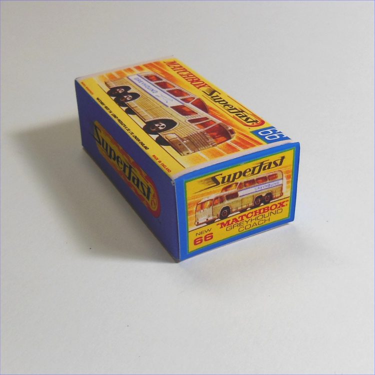 Matchbox Lesney Superfast 66d Greyhound Coach Bus G Style Repro Box - Image 2