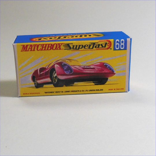Matchbox Lesney Superfast 68c Porsche 910 G Style Repro Box