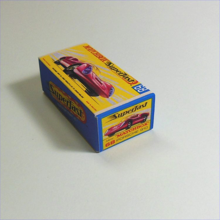Matchbox Lesney Superfast 68c Porsche 910 G Style Repro Box - Image 2