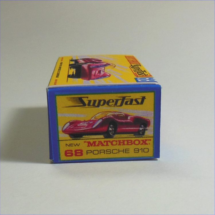 Matchbox Lesney Superfast 68c Porsche 910 G Style Repro Box - Image 3