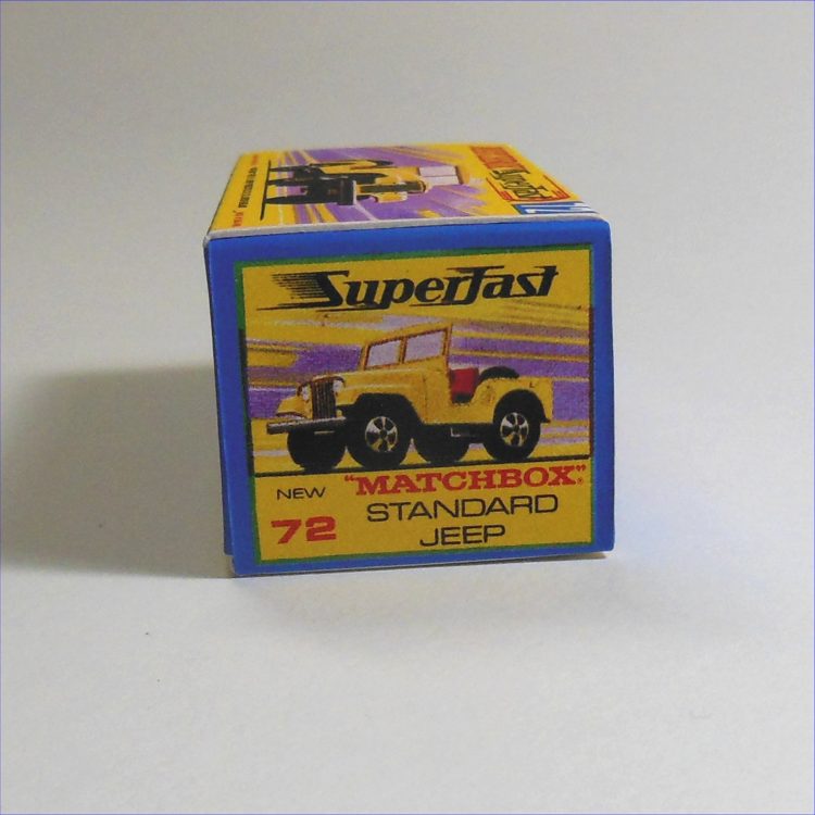 Matchbox Lesney Superfast 72c Standard Jeep G Style Repro Box - Image 3