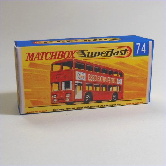 Matchbox Lesney Superfast 74e Daimler Fleetline Bus G Style Repro Box