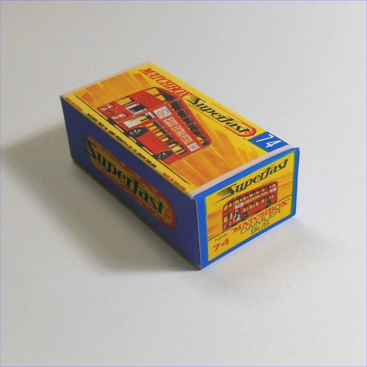 Matchbox Lesney Superfast 74e Daimler Fleetline Bus G Style Repro Box - Image 2