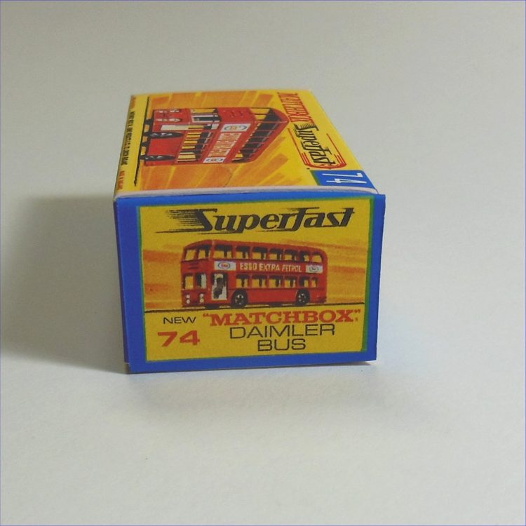 Matchbox Lesney Superfast 74e Daimler Fleetline Bus G Style Repro Box - Image 3
