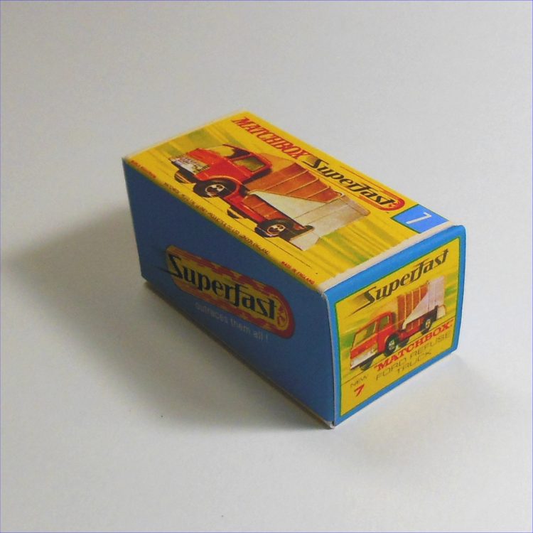 Matchbox Lesney Superfast  7d Ford Refuse Truck G Style Repro Box - Image 2