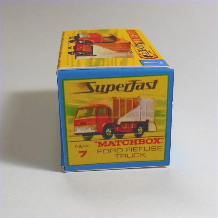 Matchbox Lesney Superfast  7d Ford Refuse Truck G Style Repro Box - Image 3