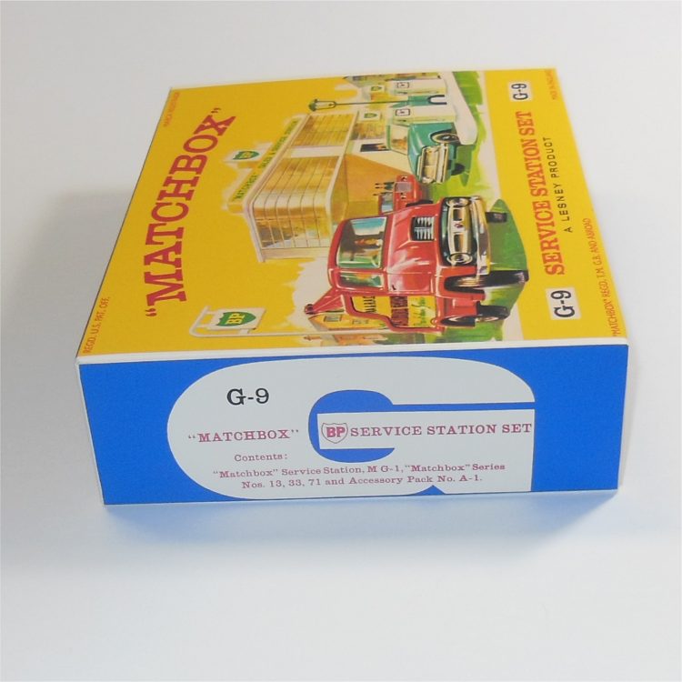 Matchbox Lesney Gift Set G-9b BP Garage Service Station Set E Style Repro Box - Image 3